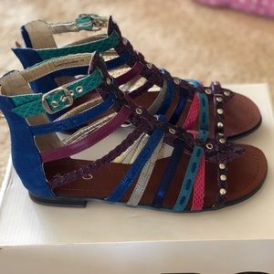 Aldo multi color sandals, size 37, gently worn